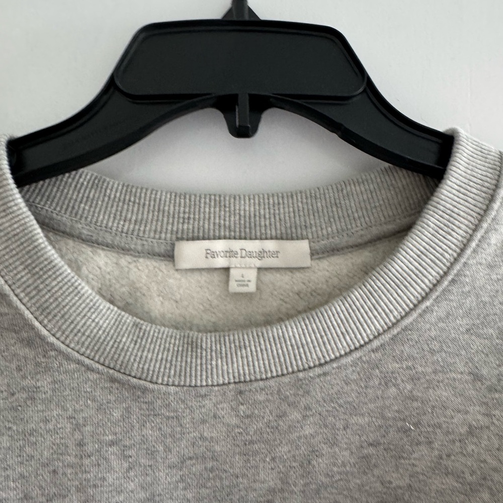 Favorite Daughter Heather Gray Crew Neck Sweater - Picture 2 of 3
